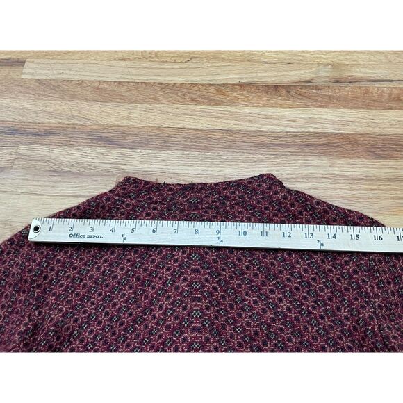 Janiya Women's Dress Sweater Boho Tunic Red Knit Long Sleeve Tribal Aztec Cozy - Picture 6 of 8